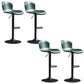 Modern Backrest Rotatable Counter Stool Iron Bar Stool with Cushion and Pedal