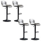 Modern Backrest Rotatable Counter Stool Iron Bar Stool with Cushion and Pedal