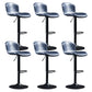 Modern Backrest Rotatable Counter Stool Iron Bar Stool with Cushion and Pedal