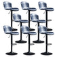 Modern Backrest Rotatable Counter Stool Iron Bar Stool with Cushion and Pedal