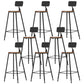 Industrial Armless Backrest Counter Stool Iron Cafe Bar Stool with Wooden Seat and Pedal Black 8 Piece Set Counter Stool(26"H) Clearhalo 'Bar Furniture' 'Bar Stools' 'bar_stools' 'furn' 'furn_bar_stools' 'Furniture' 'Kitchen & Dining Furniture' 6123711
