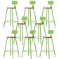 Industrial Armless Backrest Counter Stool Iron Cafe Bar Stool with Wooden Seat and Pedal Green 8 Piece Set Counter Stool(26"H) Clearhalo 'Bar Furniture' 'Bar Stools' 'bar_stools' 'furn' 'furn_bar_stools' 'Furniture' 'Kitchen & Dining Furniture' 6123729
