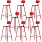 Industrial Armless Backrest Counter Stool Iron Cafe Bar Stool with Wooden Seat and Pedal Red 8 Piece Set Bar Stool(30"H) Clearhalo 'Bar Furniture' 'Bar Stools' 'bar_stools' 'furn' 'furn_bar_stools' 'Furniture' 'Kitchen & Dining Furniture' 6123741