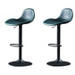 Modern Adjustable Leather Bar Stool Footrest Swivel Dining Stool for Living Room