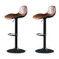 Modern Adjustable Leather Bar Stool Footrest Swivel Dining Stool for Living Room