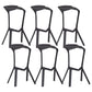Footrest Indoor Low Back Stool Modern Plastic Stack Bar and Counter Stool