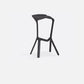 Footrest Indoor Low Back Stool Modern Plastic Stack Bar and Counter Stool