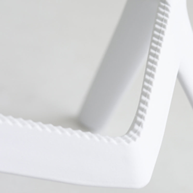 Footrest Indoor Low Back Stool Modern Plastic Stack Bar and Counter Stool