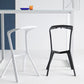 Footrest Indoor Low Back Stool Modern Plastic Stack Bar and Counter Stool