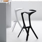Footrest Indoor Low Back Stool Modern Plastic Stack Bar and Counter Stool