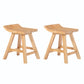 Indoor Modern Footrest Bar Stool Solid Wood Bar & Counter Stool in Natural 2 Piece Set Short Stool(22"H) Clearhalo 'Bar Furniture' 'Bar Stools' 'bar_stools' 'furn' 'furn_bar_stools' 'Furniture' 'Kitchen & Dining Furniture' 6123981