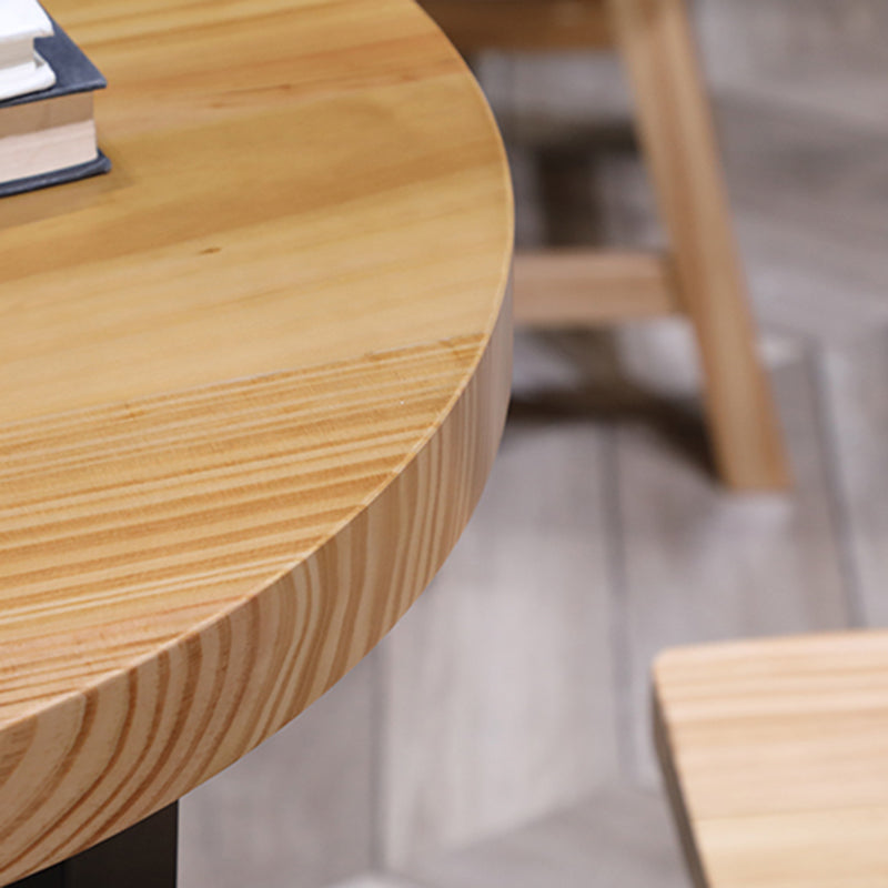 Indoor Modern Footrest Bar Stool Solid Wood Bar & Counter Stool in Natural Clearhalo 'Bar Furniture' 'Bar Stools' 'bar_stools' 'furn' 'furn_bar_stools' 'Furniture' 'Kitchen & Dining Furniture' 6123986