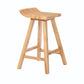 Indoor Modern Footrest Bar Stool Solid Wood Bar & Counter Stool in Natural 1 Piece Counter Stool(26"H) Clearhalo 'Bar Furniture' 'Bar Stools' 'bar_stools' 'furn' 'furn_bar_stools' 'Furniture' 'Kitchen & Dining Furniture' 6123988