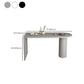 Mesa de bar de madera interior Mesa de altura de barra de pedestal doble industrial