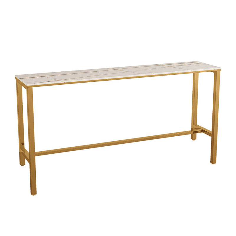 Mesa de bar de piedra sinterizada moderna, mesa de comedor rectangular para cocina y sala de estar