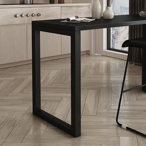 Table de bar industrielle à double piédestal sans table de bar en bois pour le salon