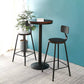 Solid Wood Pub Table Bar Height Industrial Round Bar Table for Indoor Clearhalo 'Bar Furniture' 'Bar Tables' 'bar_tables' 'furn' 'furn_bar_tables' 'Furniture' 'Kitchen & Dining Furniture' 6127142