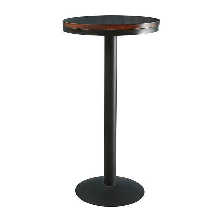 Solid Wood Pub Table Bar Height Industrial Round Bar Table for Indoor Clearhalo 'Bar Furniture' 'Bar Tables' 'bar_tables' 'furn' 'furn_bar_tables' 'Furniture' 'Kitchen & Dining Furniture' 6127143