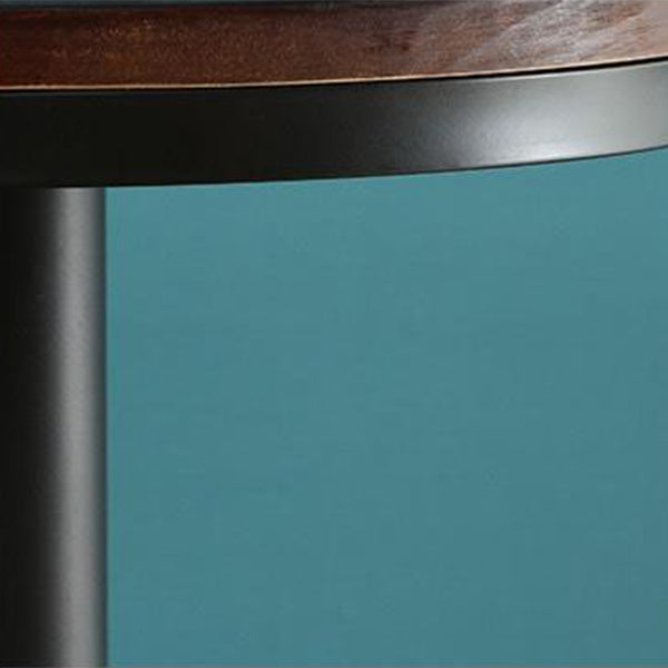 Solid Wood Pub Table Bar Height Industrial Round Bar Table for Indoor Clearhalo 'Bar Furniture' 'Bar Tables' 'bar_tables' 'furn' 'furn_bar_tables' 'Furniture' 'Kitchen & Dining Furniture' 6127145