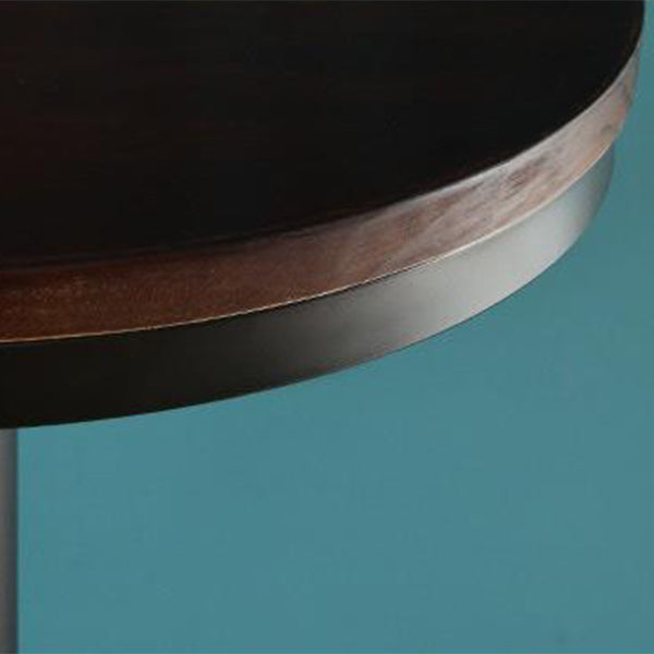 Solid Wood Pub Table Bar Height Industrial Round Bar Table for Indoor Clearhalo 'Bar Furniture' 'Bar Tables' 'bar_tables' 'furn' 'furn_bar_tables' 'Furniture' 'Kitchen & Dining Furniture' 6127146