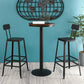 Solid Wood Pub Table Bar Height Industrial Round Bar Table for Indoor Clearhalo 'Bar Furniture' 'Bar Tables' 'bar_tables' 'furn' 'furn_bar_tables' 'Furniture' 'Kitchen & Dining Furniture' 6127149
