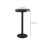 Solid Wood Pub Table Bar Height Industrial Round Bar Table for Indoor Clearhalo 'Bar Furniture' 'Bar Tables' 'bar_tables' 'furn' 'furn_bar_tables' 'Furniture' 'Kitchen & Dining Furniture' 6127152