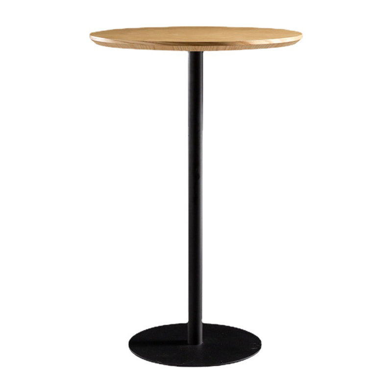 Solid Wood Pub Table 41-inch Bar Height Industrial Round Bar Table for Indoor Clearhalo 'Bar Furniture' 'Bar Tables' 'bar_tables' 'furn' 'furn_bar_tables' 'Furniture' 'Kitchen & Dining Furniture' 6127191