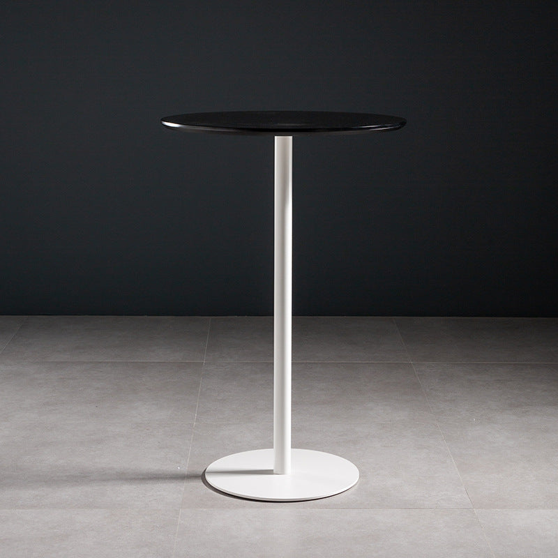 Solid Wood Pub Table 41-inch Bar Height Industrial Round Bar Table for Indoor Clearhalo 'Bar Furniture' 'Bar Tables' 'bar_tables' 'furn' 'furn_bar_tables' 'Furniture' 'Kitchen & Dining Furniture' 6127203