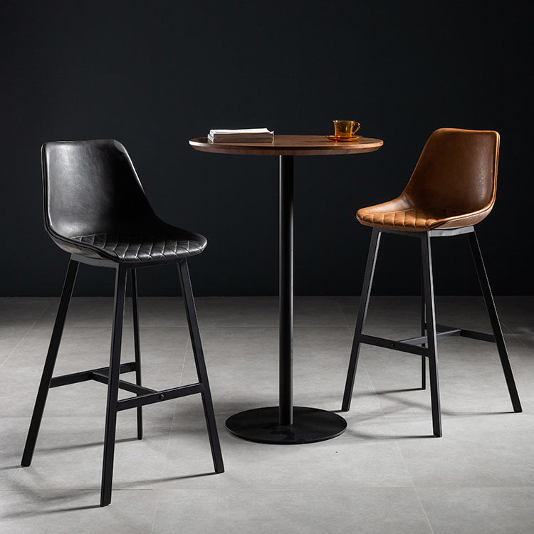 Solid Wood Pub Table 41-inch Bar Height Industrial Round Bar Table for Indoor Clearhalo 'Bar Furniture' 'Bar Tables' 'bar_tables' 'furn' 'furn_bar_tables' 'Furniture' 'Kitchen & Dining Furniture' 6127204