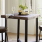 Brown Solid Wood Pub Table Square Bar Height Cocktail Table with Footrest Clearhalo 'Bar Furniture' 'Bar Tables' 'bar_tables' 'furn' 'furn_bar_tables' 'Furniture' 'Kitchen & Dining Furniture' 6127289