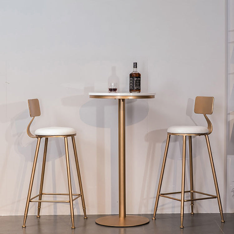 Modern Bar Table White Dining Table for Kitchen Living Room Coffee Room Clearhalo 'Bar Furniture' 'Bar Tables' 'bar_tables' 'furn' 'furn_bar_tables' 'Furniture' 'Kitchen & Dining Furniture' 6127304