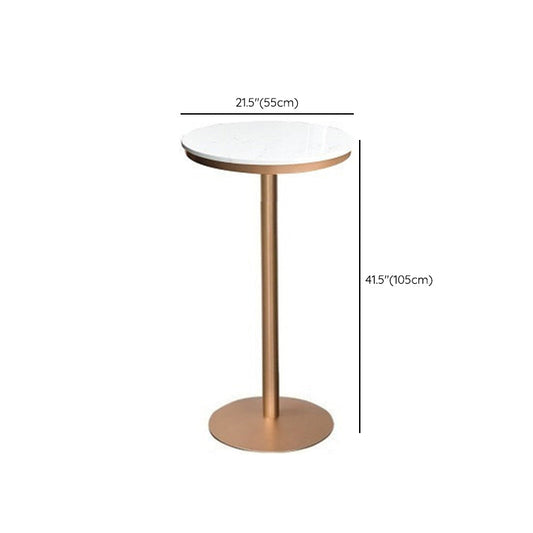 Modern Bar Table White Dining Table for Kitchen Living Room Coffee Room Clearhalo 'Bar Furniture' 'Bar Tables' 'bar_tables' 'furn' 'furn_bar_tables' 'Furniture' 'Kitchen & Dining Furniture' 6127311