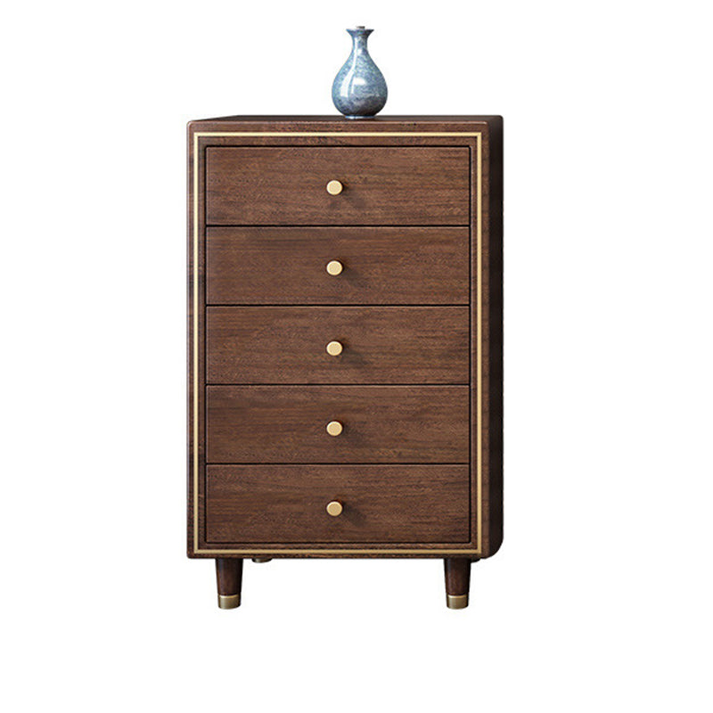 Glam Solid Wood Storage Chest Bedroom Chest in Brown with Drawers 5 Clearhalo 'Bedroom Furniture' 'Dressers & Chests' 'dressers_chests' 'furn' 'furn_dressers_chests' 'Furniture' 6127449