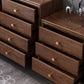Glam Solid Wood Storage Chest Bedroom Chest in Brown with Drawers Clearhalo 'Bedroom Furniture' 'Dressers & Chests' 'dressers_chests' 'furn' 'furn_dressers_chests' 'Furniture' 6127450
