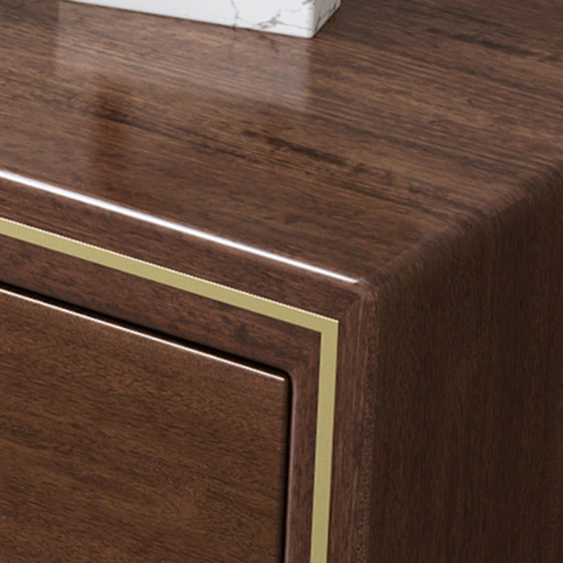 Glam Solid Wood Storage Chest Bedroom Chest in Brown with Drawers Clearhalo 'Bedroom Furniture' 'Dressers & Chests' 'dressers_chests' 'furn' 'furn_dressers_chests' 'Furniture' 6127451