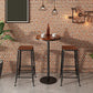 Juego de mesa de Bar Industrial de 1/3/5 piezas, mesa redonda de madera de pino para cafetería