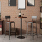 Juego de mesa de Bar Industrial de 1/3/5 piezas, mesa redonda de madera de pino para cafetería