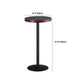 Juego de mesa de Bar Industrial de 1/3/5 piezas, mesa redonda de madera de pino para cafetería