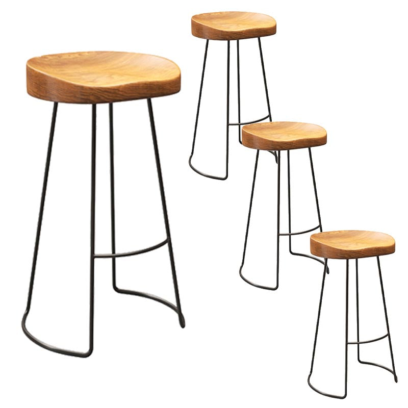 Set tavolo da bar industriale Tavolo da bancone in legno massello da 1/4/9 pezzi per interni
