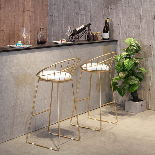 Metal and Wood Set 1/2/3 Pieces Contemporary Round Bar Stool and Table Set Clearhalo 'Bar Furniture' 'furn' 'furn_home_bar_bar_sets' 'Furniture' 'Home Bars & Bar Sets' 'home_bar_bar_sets' 'Kitchen & Dining Furniture' 6127555