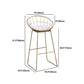 Metal and Wood Set 1/2/3 Pieces Contemporary Round Bar Stool and Table Set Clearhalo 'Bar Furniture' 'furn' 'furn_home_bar_bar_sets' 'Furniture' 'Home Bars & Bar Sets' 'home_bar_bar_sets' 'Kitchen & Dining Furniture' 6127561