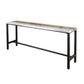 Industrial 1/5 Pieces Bar Table Set Rectangle Wood Counter Table with High Stools for Bar