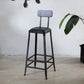 Industrial 1/5 Pieces Bar Table Set Rectangle Wood Counter Table with High Stools for Bar