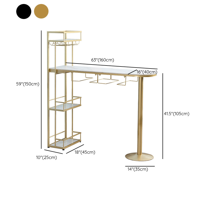 Industrial Bar Table and Stools 1/2/3 Pieces Bar Pub Table Set Clearhalo 'Bar Furniture' 'furn' 'furn_home_bar_bar_sets' 'Furniture' 'Home Bars & Bar Sets' 'home_bar_bar_sets' 'Kitchen & Dining Furniture' 6127621