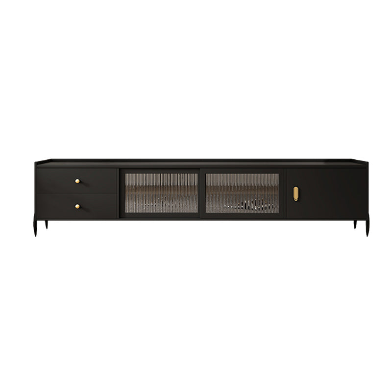 Industrial Rubber Wood TV Stand Enclosed Storage TV Media Console Clearhalo 'furn' 'furn_tv_stands_entertainment_centers' 'Furniture' 'Living Room Furniture' 'TV Stands & Entertainment Centers' 'TV Stands & Media Storage Furniture' 'tv_stands_entertainment_centers' 6127842