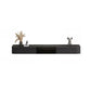 Modern Wall-mounted TV Media Stand 16" W Wood Black TV Stand with Drawers Glass Clearhalo 'furn' 'furn_tv_stands_entertainment_centers' 'Furniture' 'Living Room Furniture' 'TV Stands & Entertainment Centers' 'TV Stands & Media Storage Furniture' 'tv_stands_entertainment_centers' 6127854