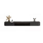 Modern Wall-mounted TV Media Stand 16" W Wood Black TV Stand with Drawers Glass Clearhalo 'furn' 'furn_tv_stands_entertainment_centers' 'Furniture' 'Living Room Furniture' 'TV Stands & Entertainment Centers' 'TV Stands & Media Storage Furniture' 'tv_stands_entertainment_centers' 6127857
