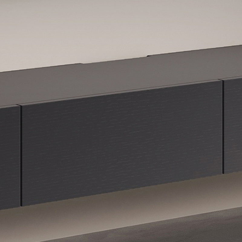 Modern Wall-mounted TV Media Stand 16" W Wood Black TV Stand with Drawers Clearhalo 'furn' 'furn_tv_stands_entertainment_centers' 'Furniture' 'Living Room Furniture' 'TV Stands & Entertainment Centers' 'TV Stands & Media Storage Furniture' 'tv_stands_entertainment_centers' 6127862