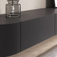 Modern Wall-mounted TV Media Stand 16" W Wood Black TV Stand with Drawers Clearhalo 'furn' 'furn_tv_stands_entertainment_centers' 'Furniture' 'Living Room Furniture' 'TV Stands & Entertainment Centers' 'TV Stands & Media Storage Furniture' 'tv_stands_entertainment_centers' 6127863