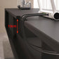 Modern Wall-mounted TV Media Stand 16" W Wood Black TV Stand with Drawers Clearhalo 'furn' 'furn_tv_stands_entertainment_centers' 'Furniture' 'Living Room Furniture' 'TV Stands & Entertainment Centers' 'TV Stands & Media Storage Furniture' 'tv_stands_entertainment_centers' 6127864